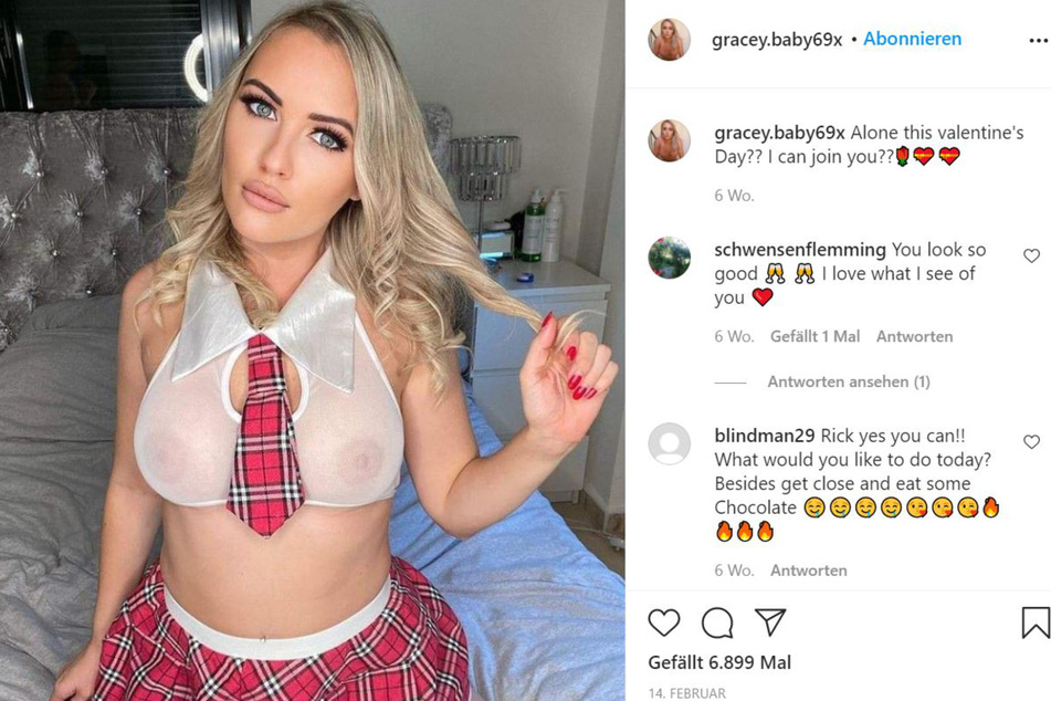Auf Instagram können sich User gratis einen ersten Eindruck von Gracey Kay verschaffen.