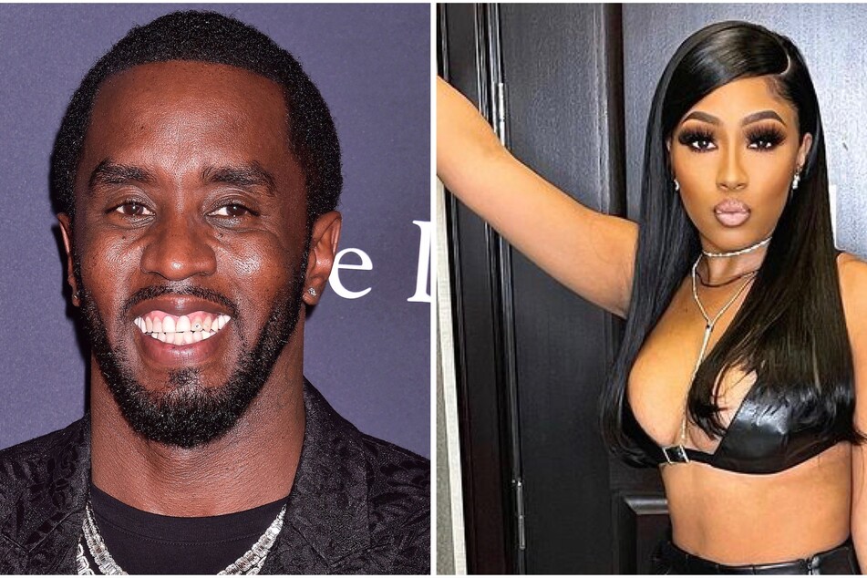 Sean "Diddy" Combs (l) is rumored to be dating Yung Miami (r) from City Girls. The two were seen getting cozy on Tuesday.
