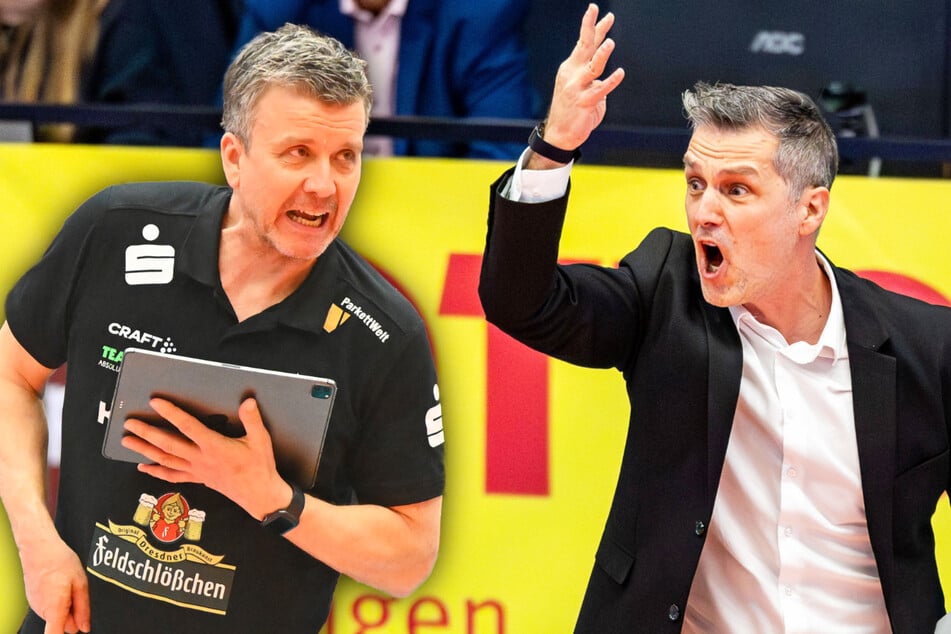 Mit Alexander Waibl (58, l.) steht beim DSC der erfolgreichste Trainer der Bundesliga an der Seitenlinie, sein Gegenüber Laszlo Hollosy (49, r.) ist fachlich top, oft aber ein Vulkan.