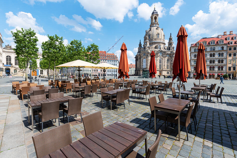 Wochenlang konnten keine Touristen nach Dresden kommen.