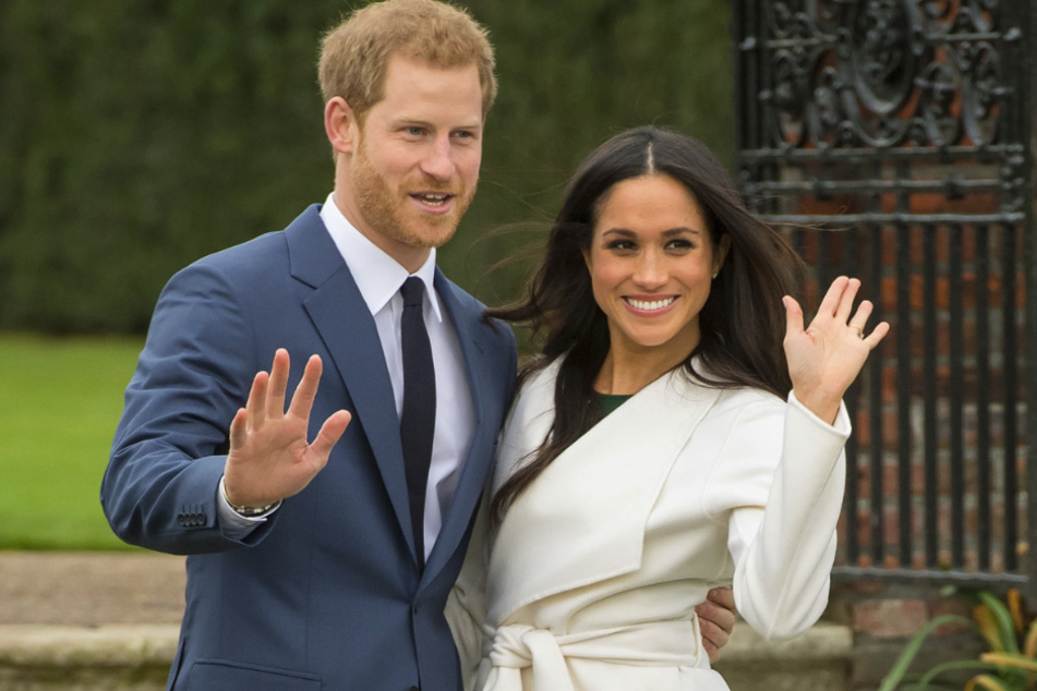 Prinz Harry (35) und Herzogin Meghan (38) im März in London.