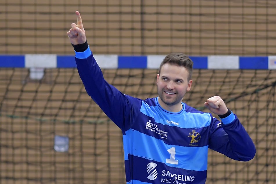In der letzten Sekunde hielt HCE-Goalie Marino Mallwitz den Auswärtssieg fest.