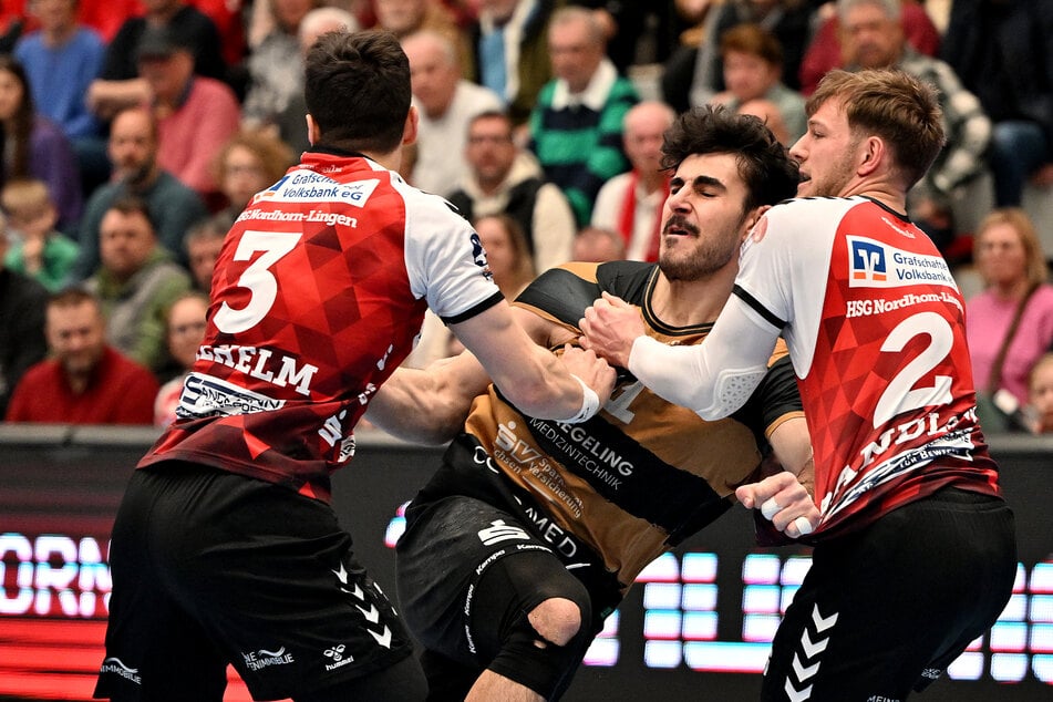 Doruk Pehlivan (27, M.) erlebte bei der HSG Nordhorn-Lingen einen Abend zum Vergessen.