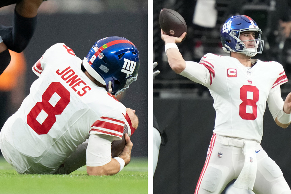 New York Giants quarterback Daniel Jones suffered a season-ending injury against the Las Vegas Raiders at Allegiant Stadium on Sunday.