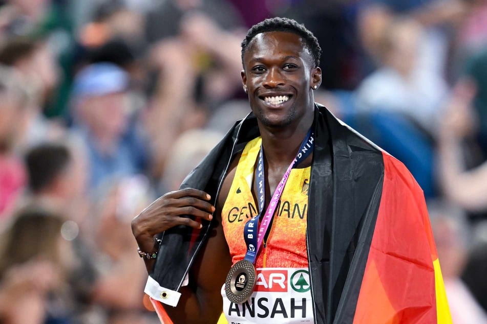 Owen Ansah (25) trägt EM-Bronze über 100 Meter - vorerst.