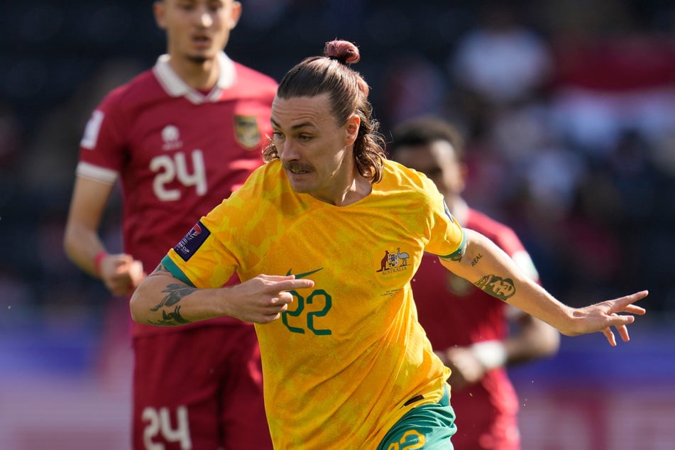 Jackson Irvine (31) gewann mit der australischen Nationalmannschaft auch das fünfte Gruppenspiel in der WM-Quali. (Archivfoto)