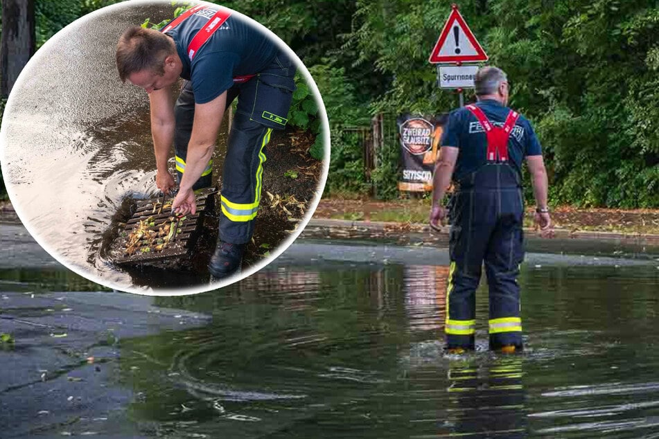 Heftige Regenschauer sorgen für Überflutung in Ostsachsen