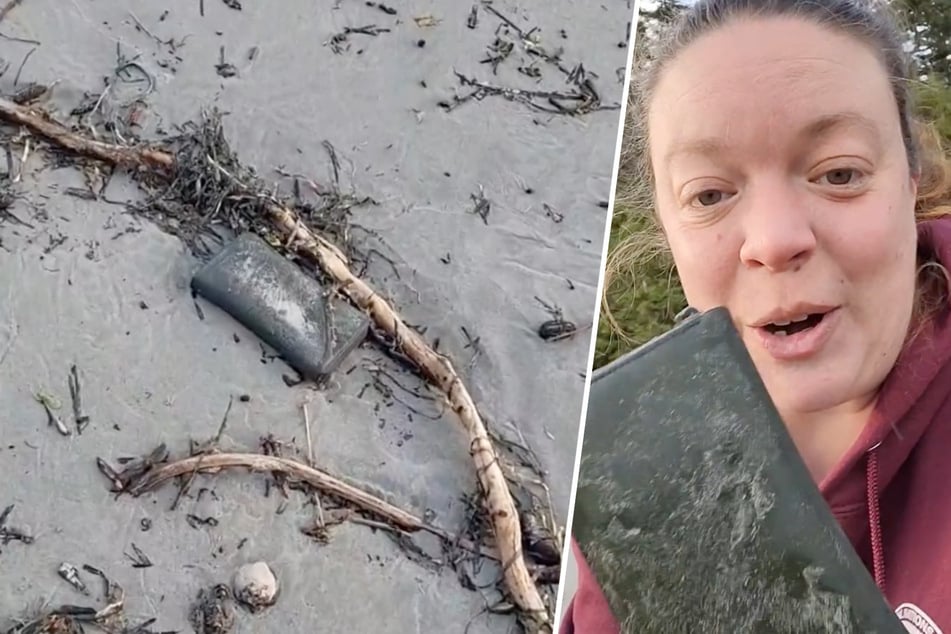 Geldbeutel fällt ins Meer: Als Besitzerin Monate später am Strand spaziert, trifft sie der Schock