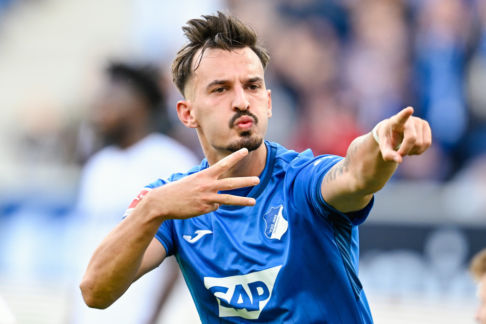 Megrim Berisha erzielte den 1:2-Anschlusstreffer für die TSG 1899 Hoffenheim.