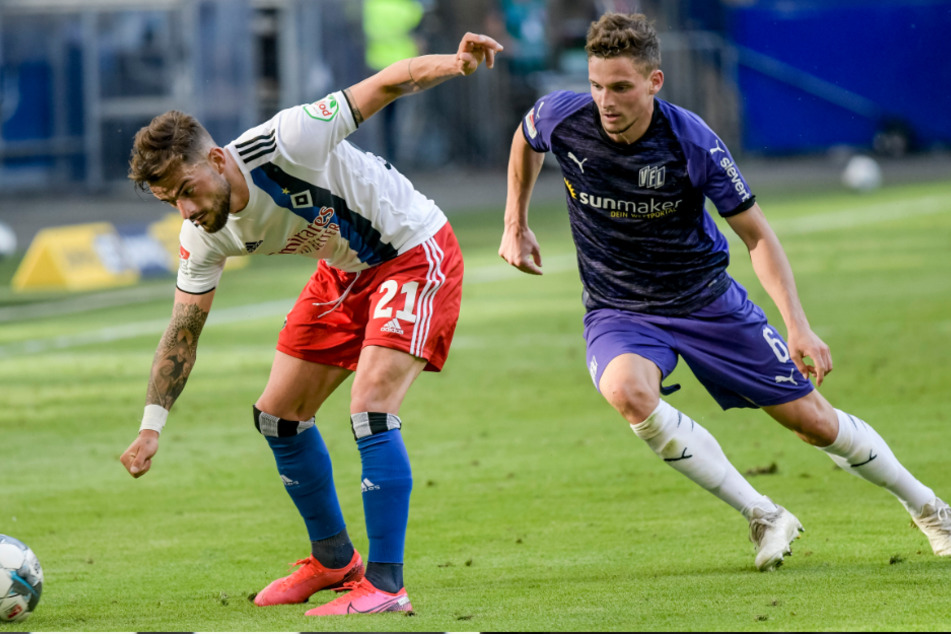 Wechselt Moritz Heyer (rechts) zum HSV? (Archivbild)