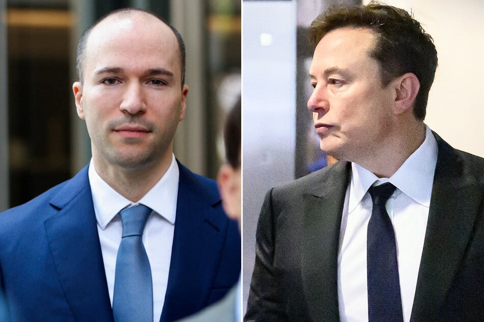 OpenAI President Greg Brockman (l.) testified Tuesday that he was physically threatened by Elon Musk in 2017.