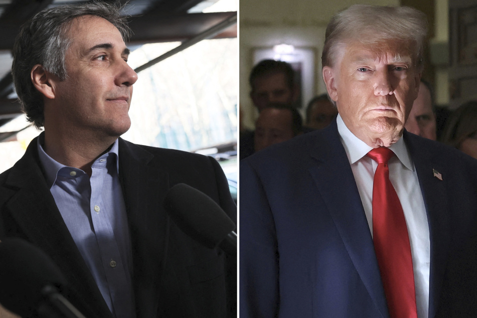 Michael Cohen (l.) released a gloating statement after ex-President Donald Trump dropped his multi-million dollar lawsuit against him.