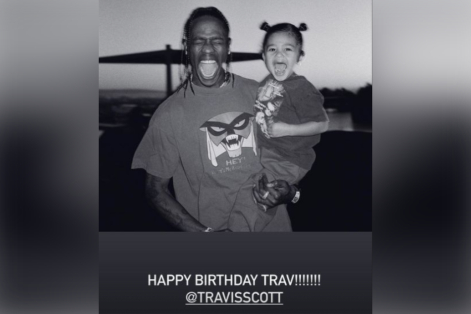 Kim Kardashian posted a birthday tribute with new photos of Travis Scott on Friday.