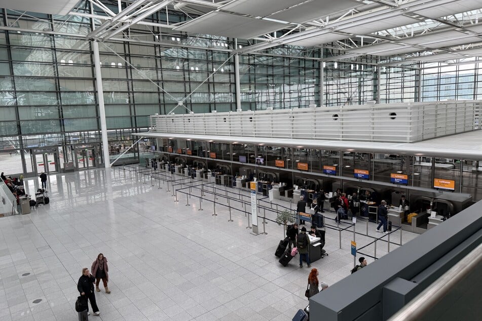 Keine Flüge der Lufthansa am Münchner Flughafen.