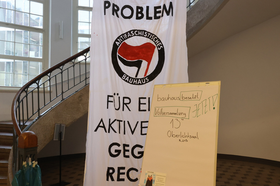 Die Aktivisten, hauptsächlich Studenten, sorgten in den vergangenen Tagen für Wirbel an der Bauhaus-Universität in Weimar.