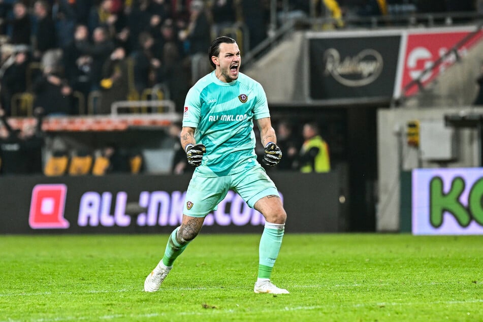 Liefert derzeit massiv ab und überzeugt mit überragenden Leistungen: Dynamo-Keeper Tim Schreiber (23).