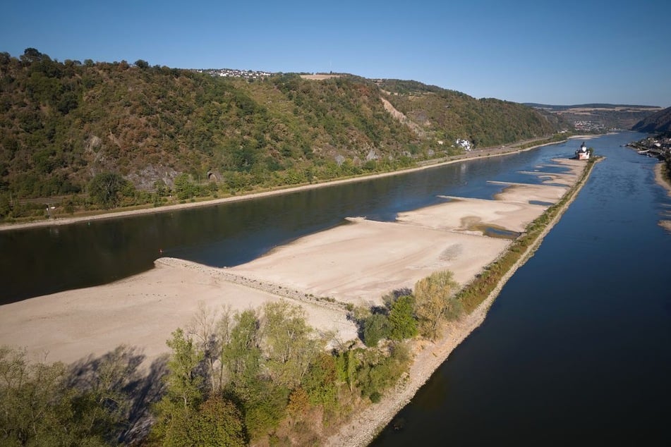Das Niedrigwasser am Rhein hat massive Folgen für die deutsche Wirtschaft.