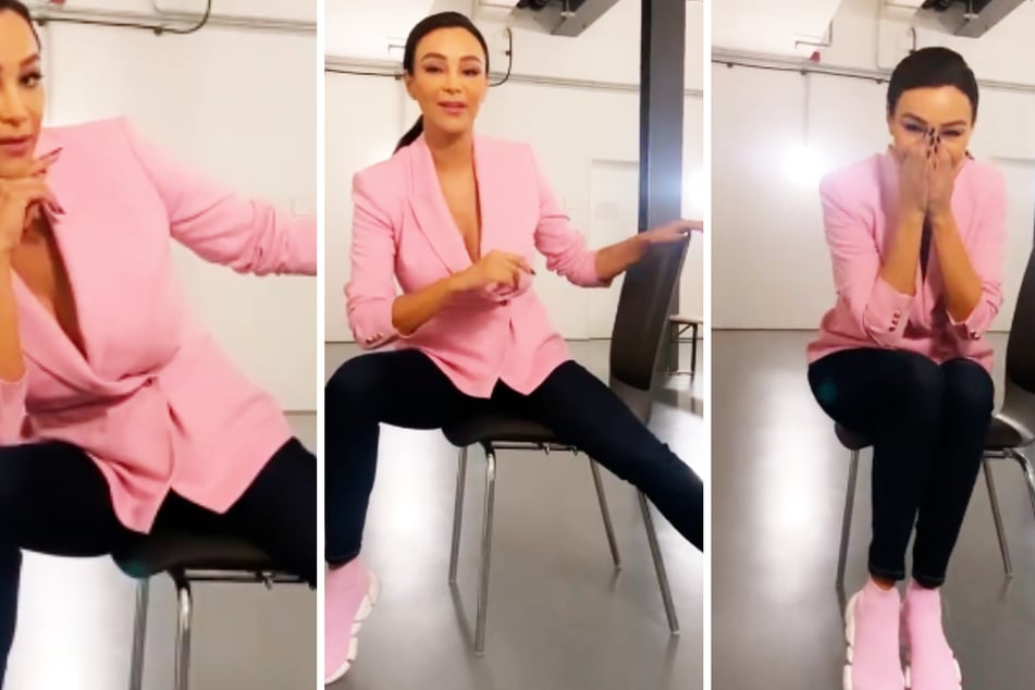 Im Backstage-Bereich posierte Verona Pooth (53) für die Kamera und wollte noch schnell ein Foto für ihren Instagram-Account schießen.