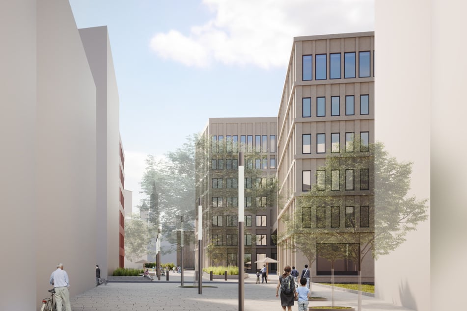 So stellen sich die Planer Dresdens neues Regierungsviertel vor.