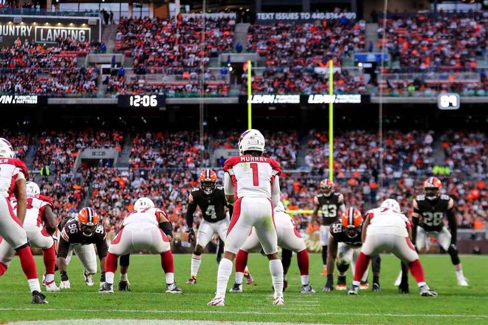 Arizona Cardinals quarterback Kyler Murray (c) says the team still has work to do in order to keep cementing their place as the only unbeaten team in the NFL.