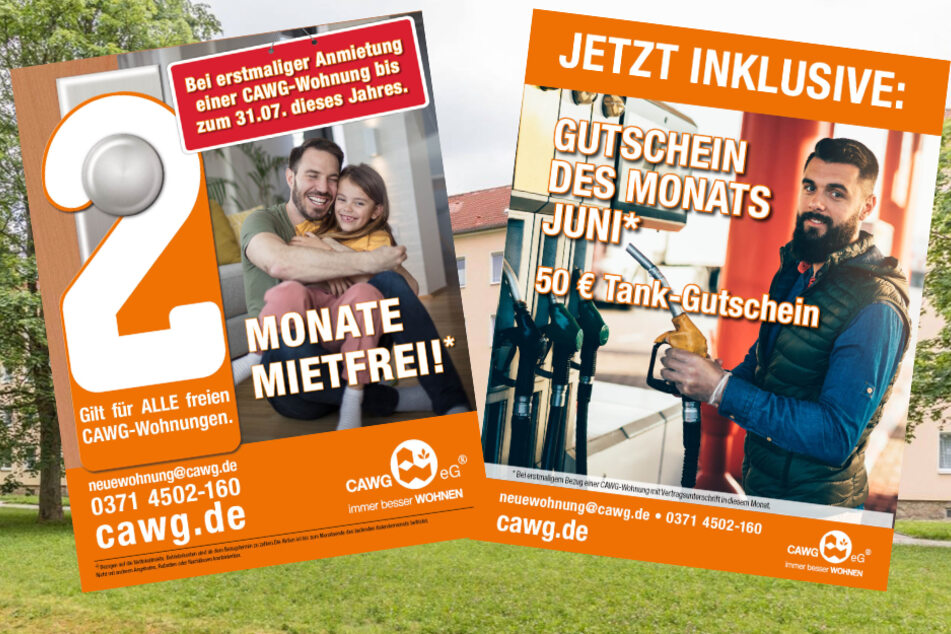 Zieht Ihr bis zum 31.7. in Eure neue Wohnung, werden 2 Monate Kaltmiete erstattet.