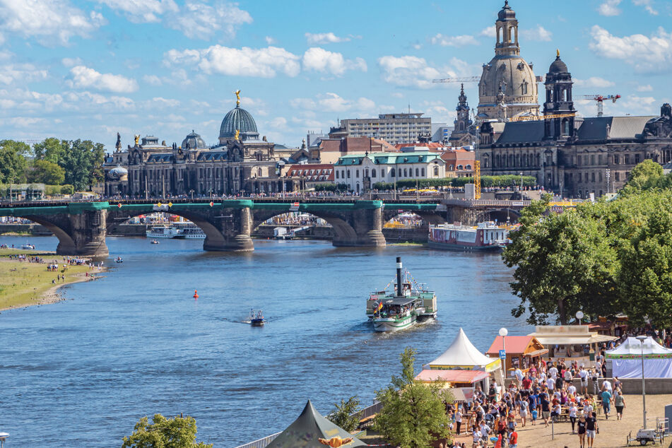 Das Dresdner Stadtfest lockt normalerweise jedes Jahr 500.000 Besucher in die Stadt.