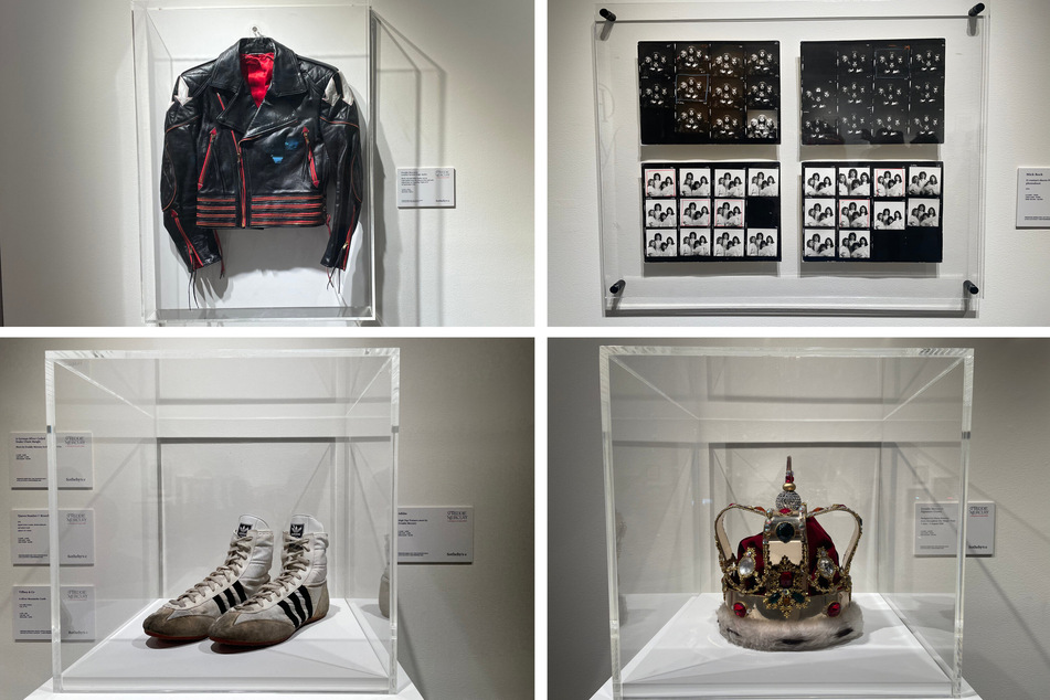 Freddie Mercury: A World of His Own contains the lead singer's stage costume pieces and early photos of the band Queen.