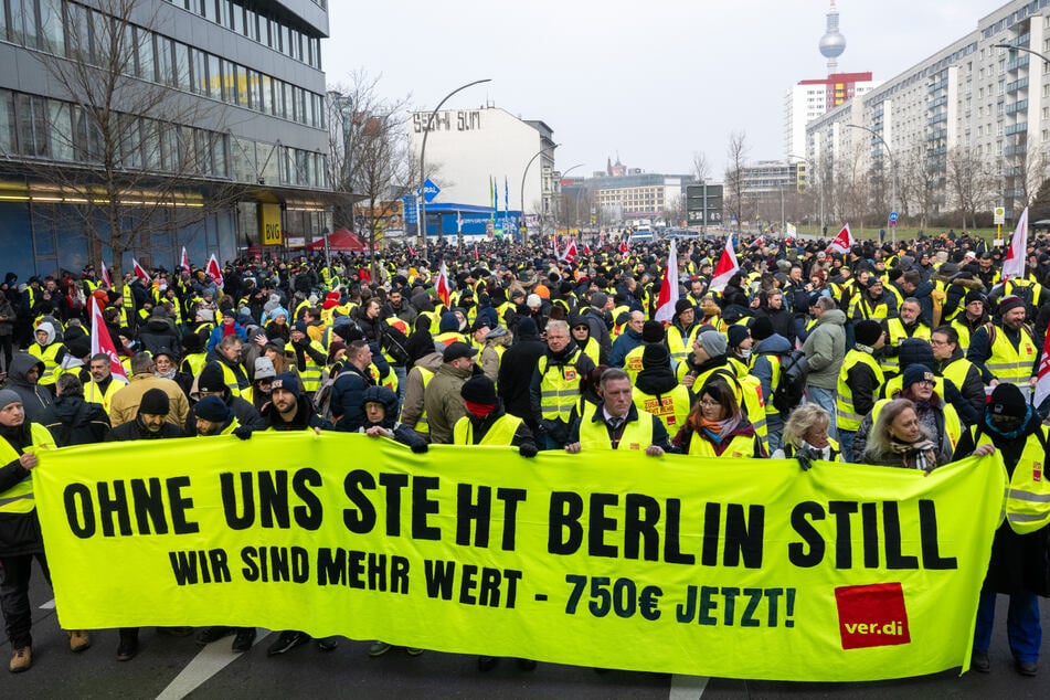 Schon vergangene Woche legten die Beschäftigten der BVG die Arbeit nieder.