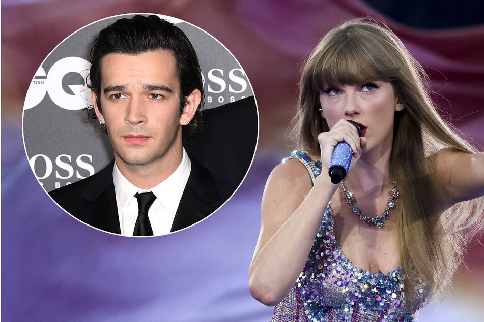 After Taylor Swift (r) and Matty Healy reportedly ended their brief romance, The 1975 frontman seemed to allude to the backlash to the relationship on Monday.