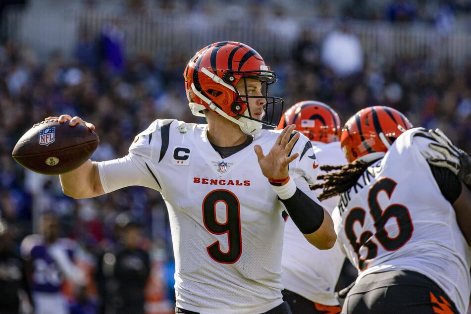 Bengals quarterback Joe Burrow threw three touchdowns in Cincinnati's win over Baltimore.