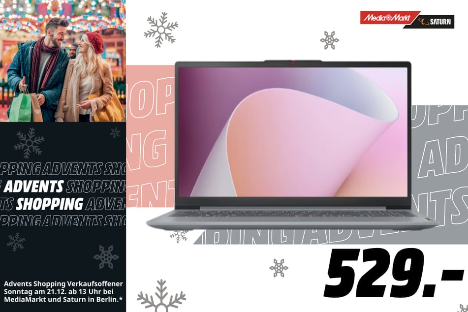 Lenovo-Notebook IdeaPad Slim 3 15AMN8
für 529 Euro.