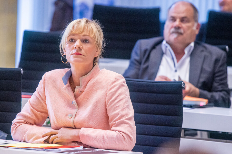 Simone Oldenburg, Fraktionsvorsitzende der Linken im Landtag von Mecklenburg-Vorpommern.