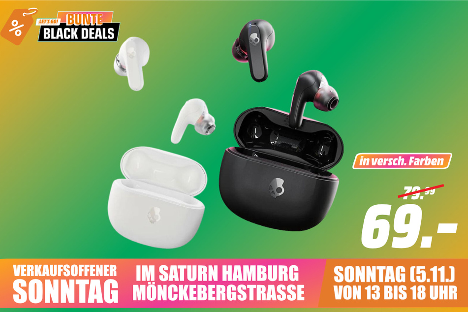 Skullcandy-Kopfhörer für 69 statt 79,99 Euro.