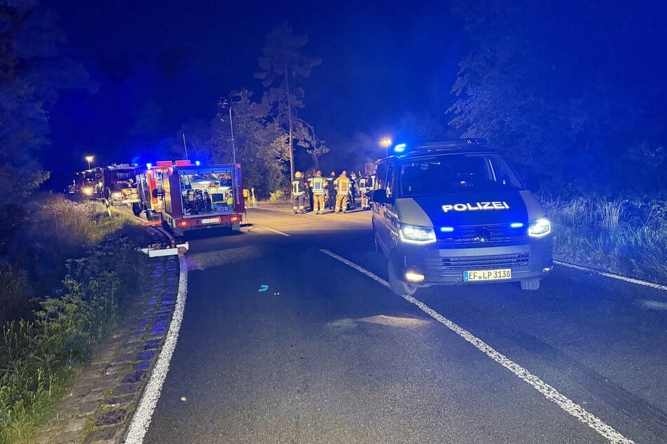Polizei und Feuerwehr waren vor Ort.