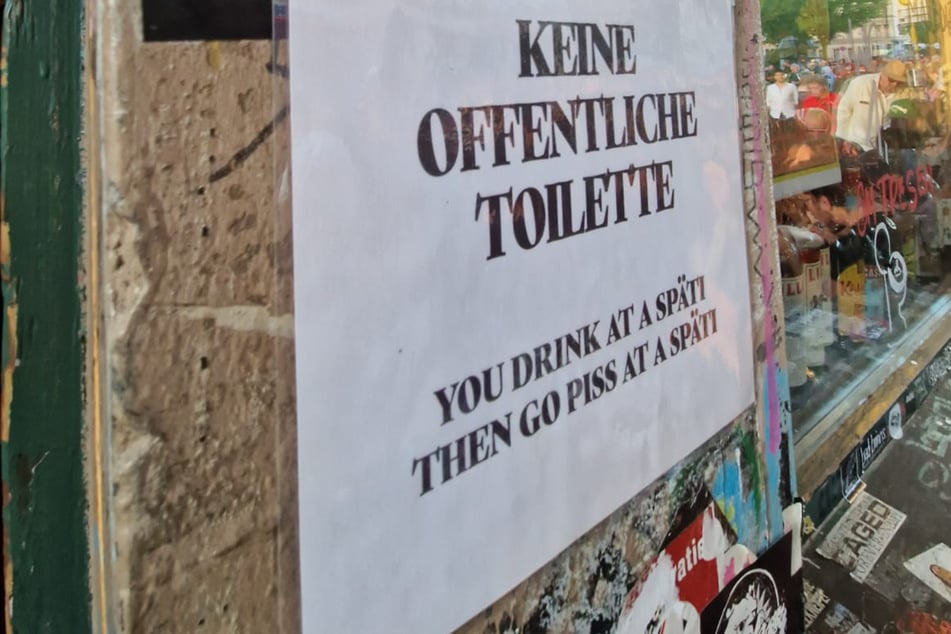 Klarer Hinweis für die Touris.