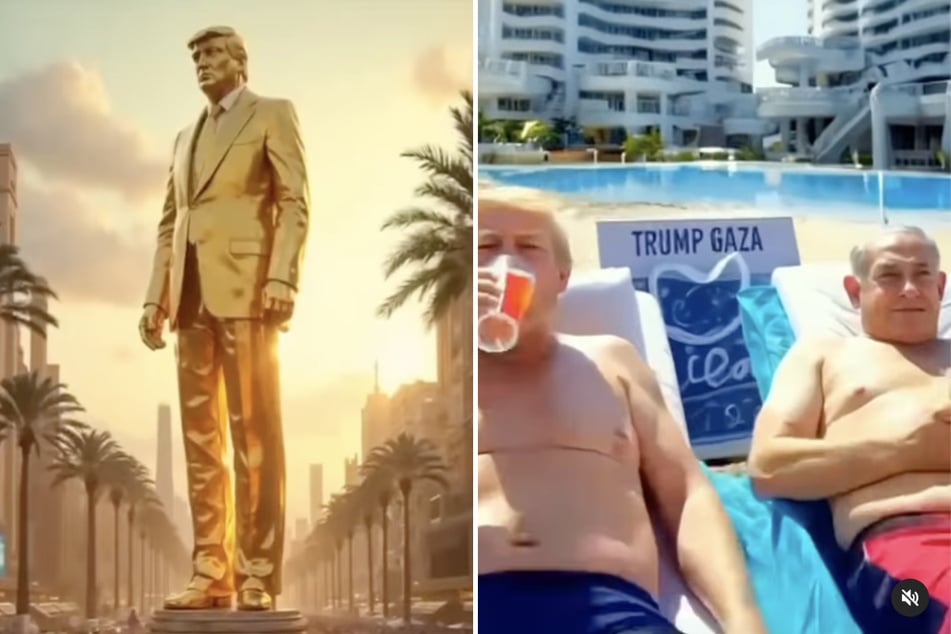 Trump posts grotesque AI-generated video of Gaza as seaside resort featuring his name