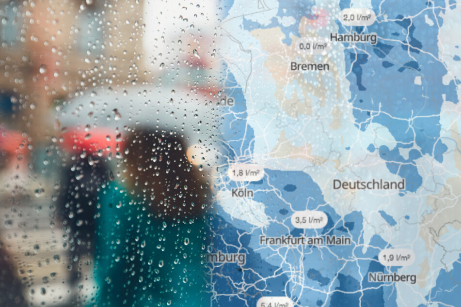 Auch am Montag schon können in vielen Regionen Deutschlands schauerartige Regenfälle durchs Land ziehen (Symbolbild).