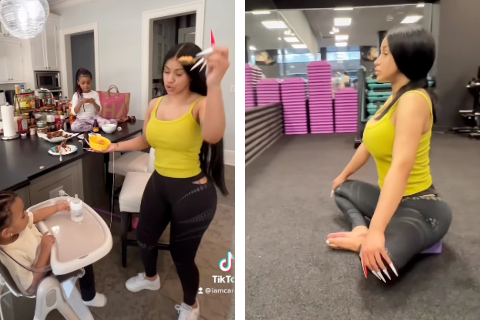 Cardi B gives fans a candid peek at a regular day in her life