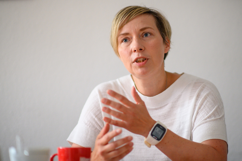 Janina Böttger (40) ist derzeit alleinige Vorsitzende der Linksfraktion in Sachsen-Anhalt. Es soll nun erneut eine Doppelspitze gebildet werden.