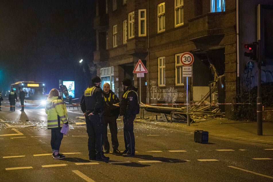 Die Explosion zerstörte den Imbiss komplett.