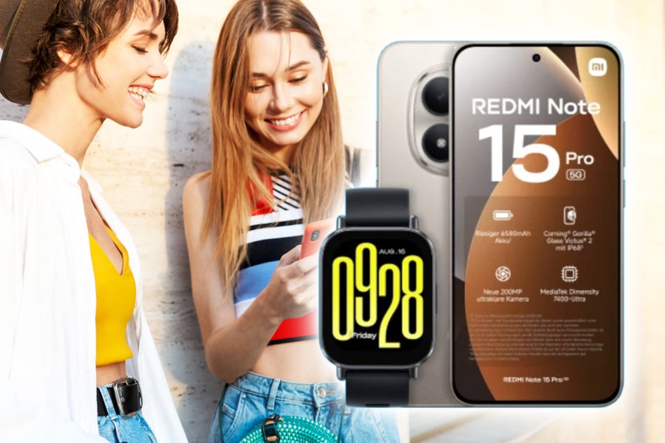 Xiaomi Redmi Note 15 Pro 5G mit Watch 5 Active nur 13,99 statt 29,49 Euro pro Monat
