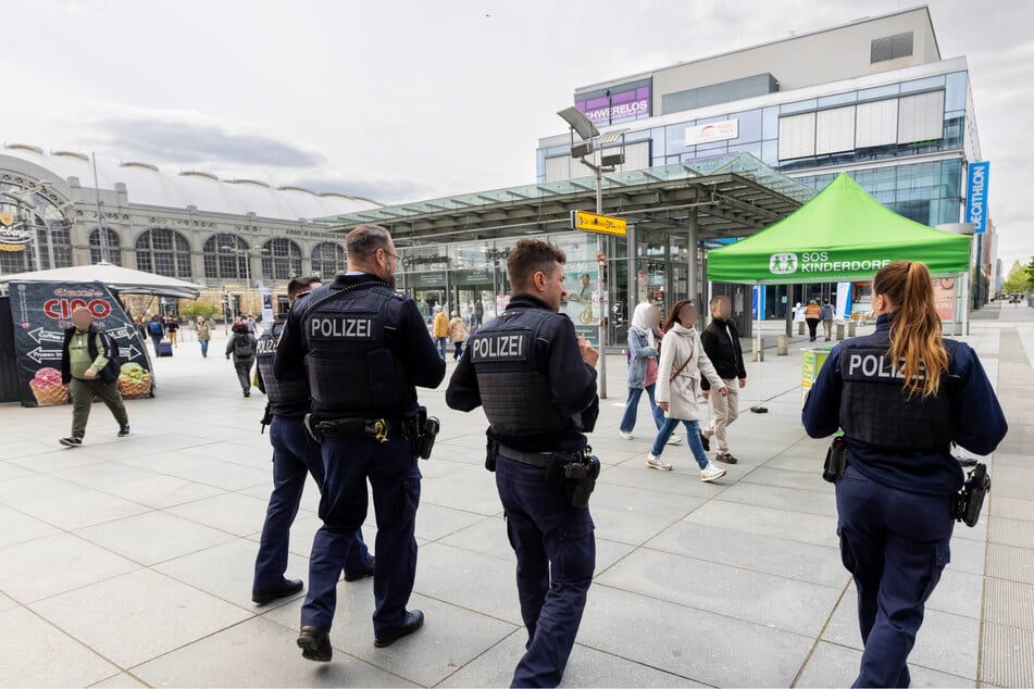 Die Polizei war wieder verstärkt im Bereich der Prager Straße im Einsatz. (Archivfoto)