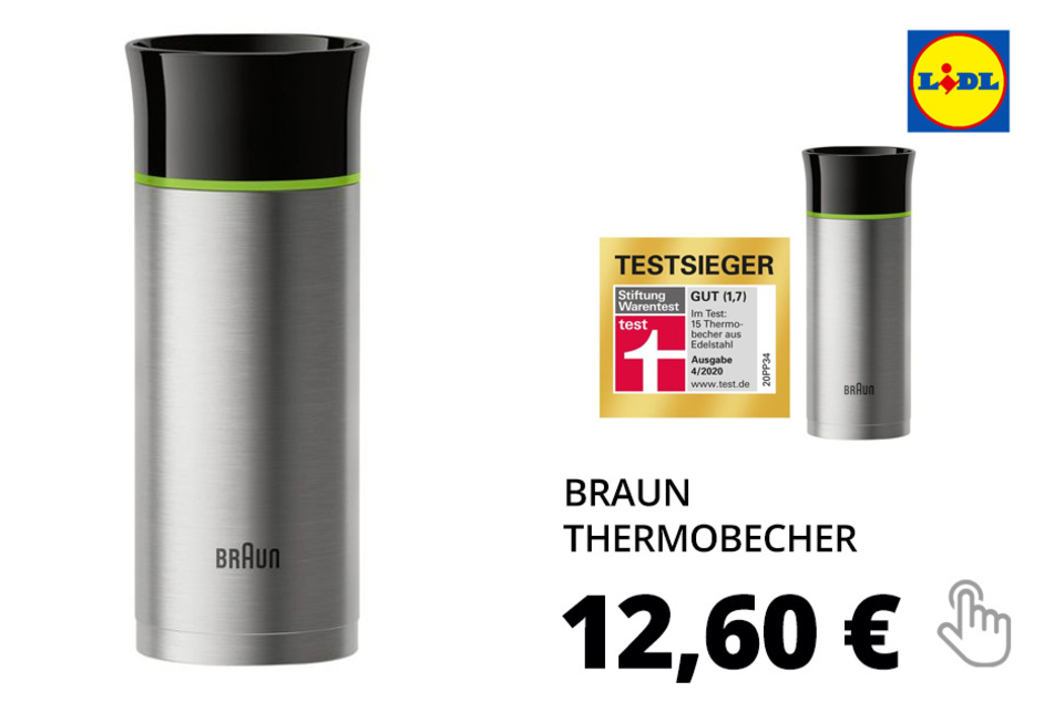 Nur online: Braun Thermobecher »BRSC001«, spülmaschinengeeignet