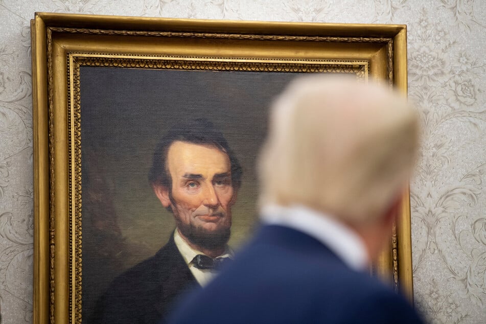 President Donald Trump once again compared himself to Abraham Lincoln when he shared a gushing post by Fox News host Mark Levin.