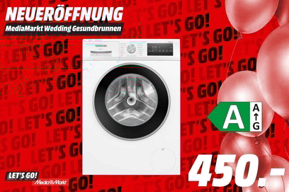 Siemens-Waschmaschine für 450 Euro.