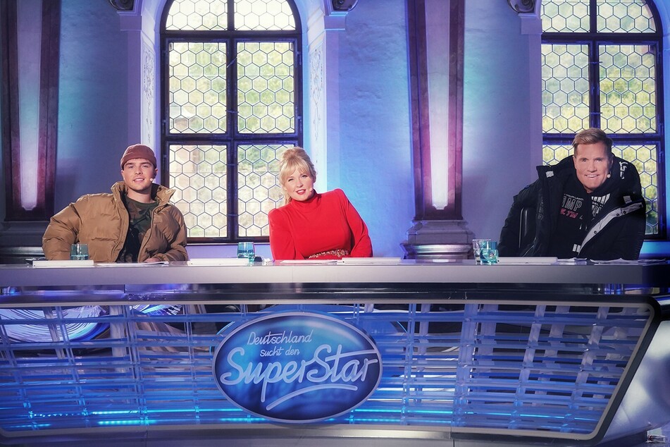Die derzeitige DSDS-Jury Mike Singer (21), Maite Kelly (41), Dieter Bohlen (66).