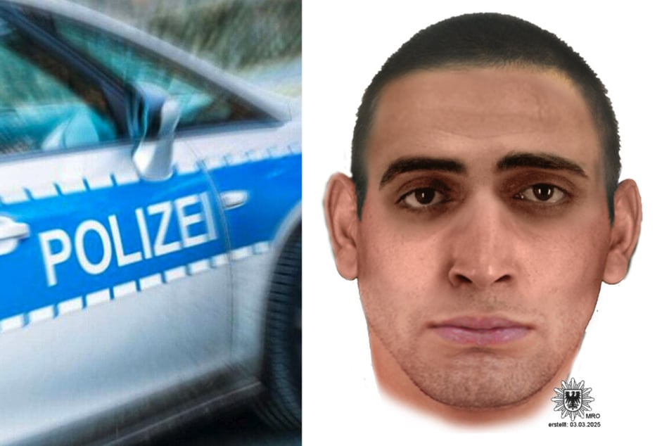 Mit diesem Phantombild sucht die Polizei Brandenburg nach einem mutmaßlichen Betrüger.