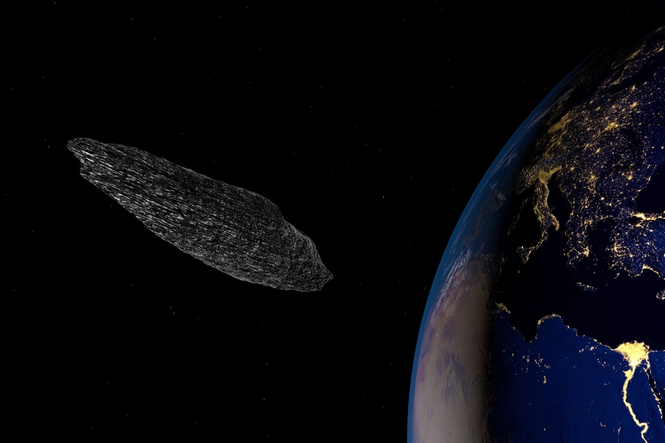 An asteroid big enough to destroy a city is scheduled to zoom between Earth and the moon on Saturday (stock image).