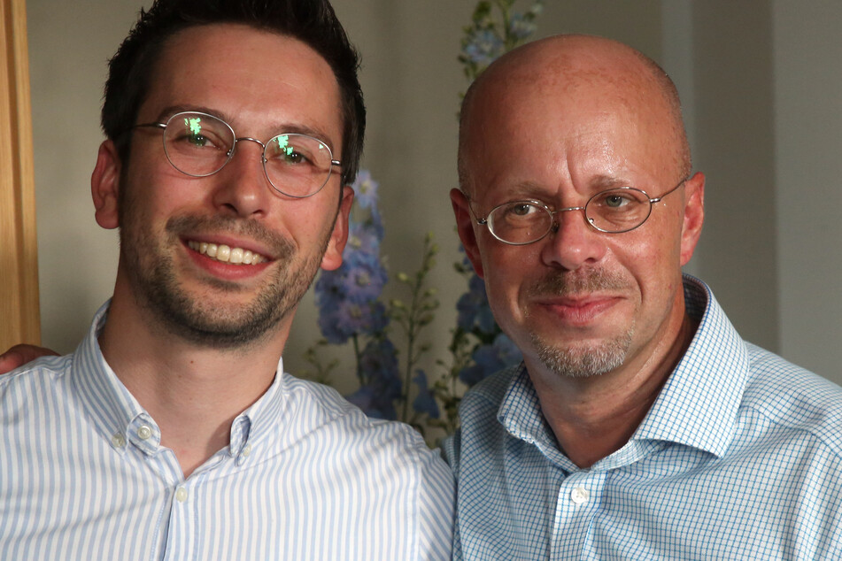 Andreas Kalbitz mit seinem Vertreter Dennis Hohloch.