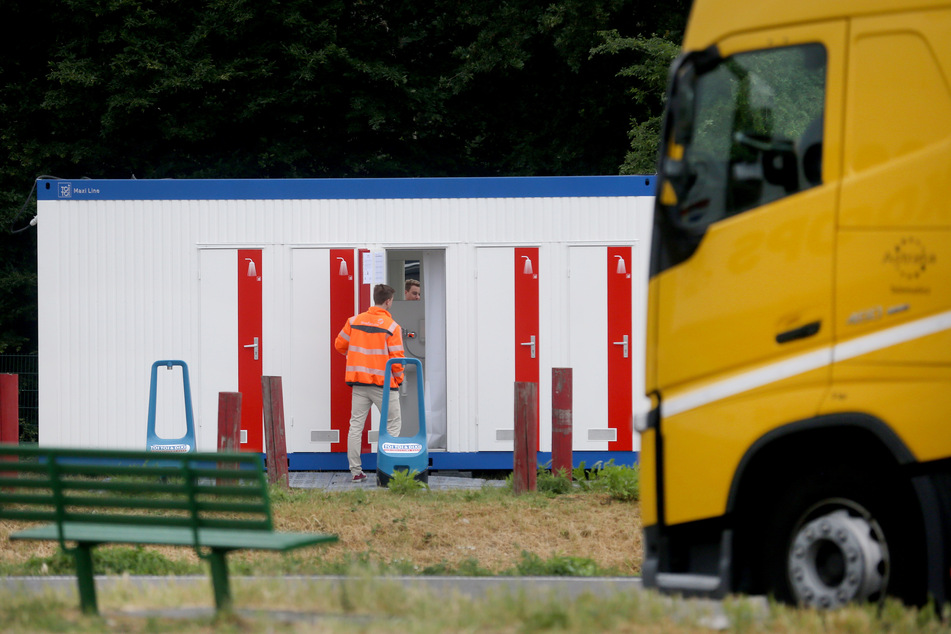 Duschcontainer für Lkw-Fahrer auf Rastplätzen im Test